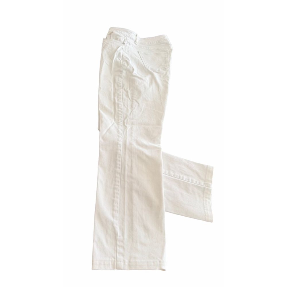 Talbots Petite White Straight Leg Jeans size 10P
